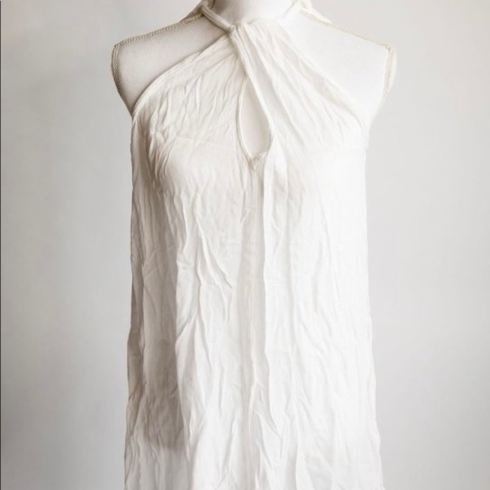 White Lulus Halter Swim Coverup Dress